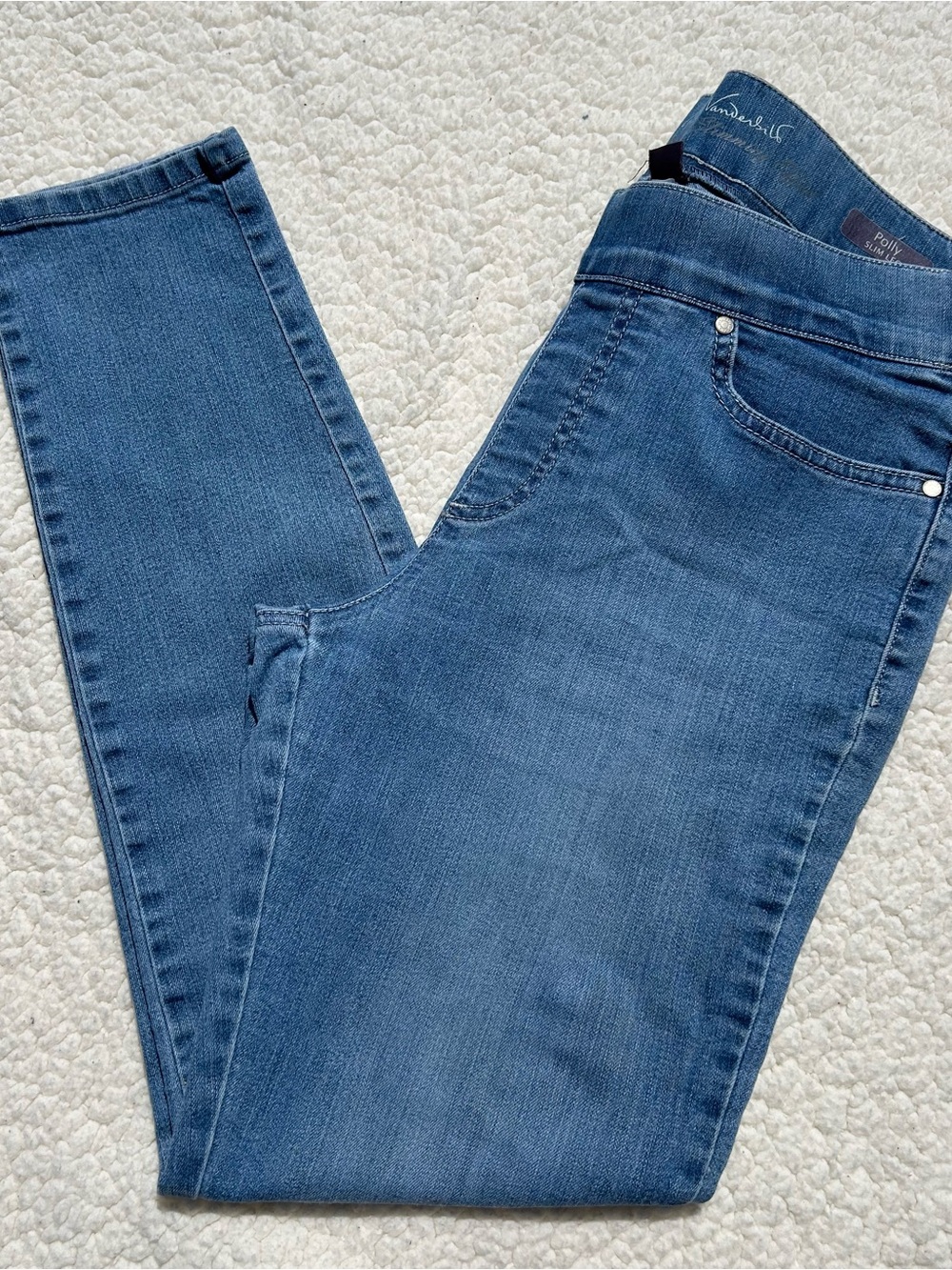 Gloria Vanderbilt Polly Slim Leg Stretch Pull On Ankle Jeans